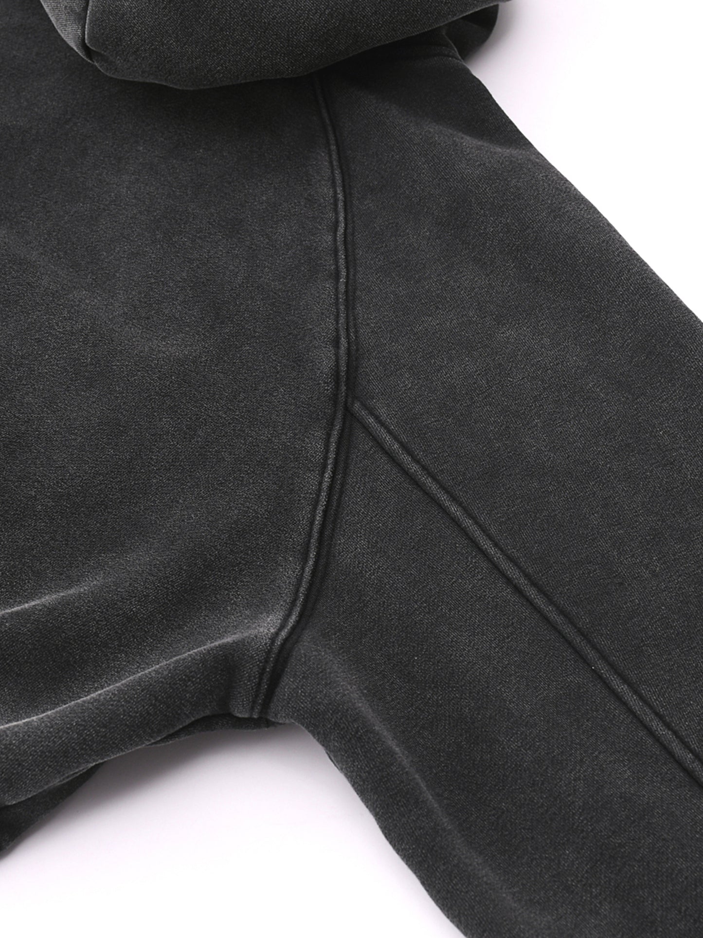 TOO RAW TO BE REGULAR - Snow Washed Cropped Hoodie