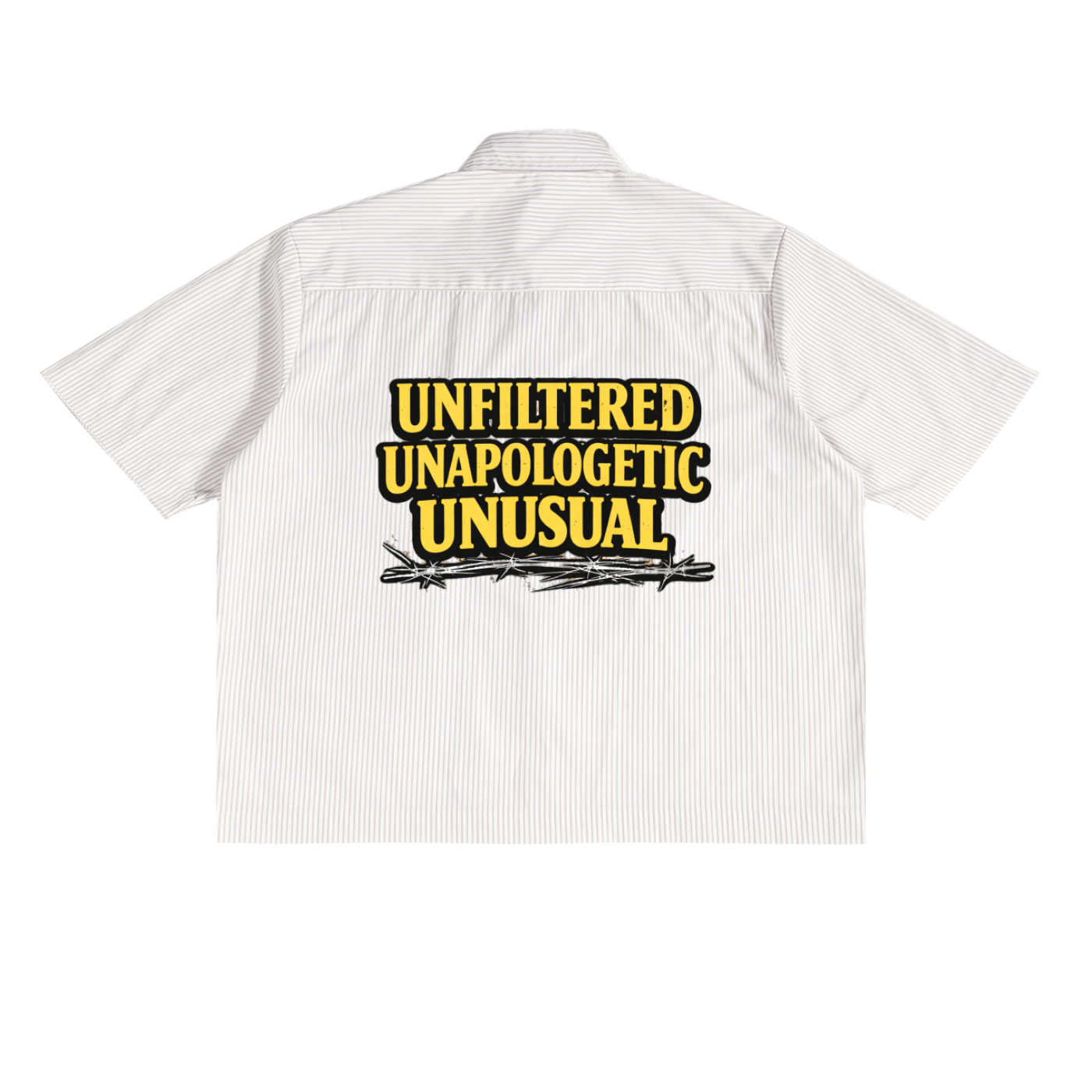 UNUSUAL - Oversized Vertical Stripe Boxy Shirt