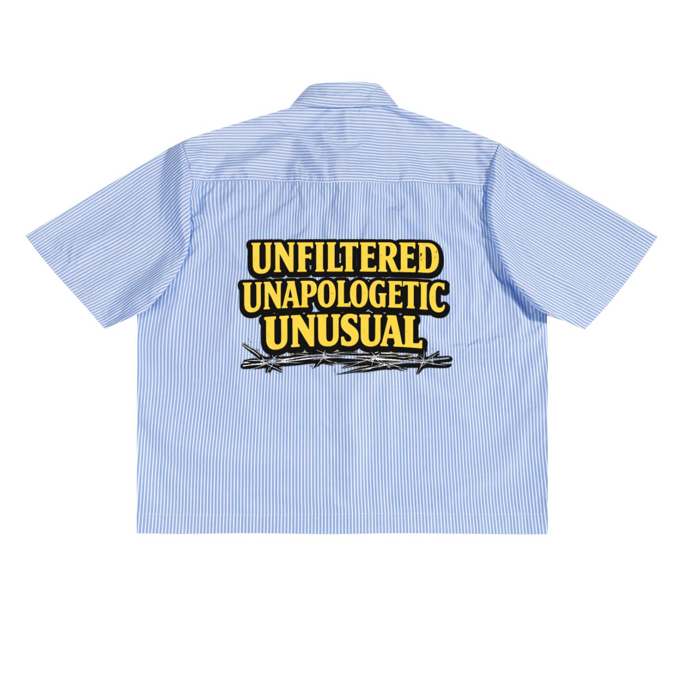 UNUSUAL - Oversized Vertical Stripe Boxy Shirt