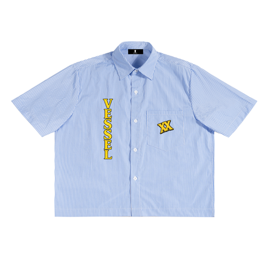 UNUSUAL - Oversized Vertical Stripe Boxy Shirt